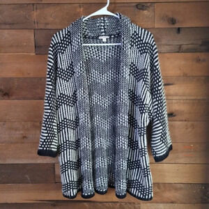 Gap Chevron Open Wool Knit Cardigan w/ Alpaca SZ Large